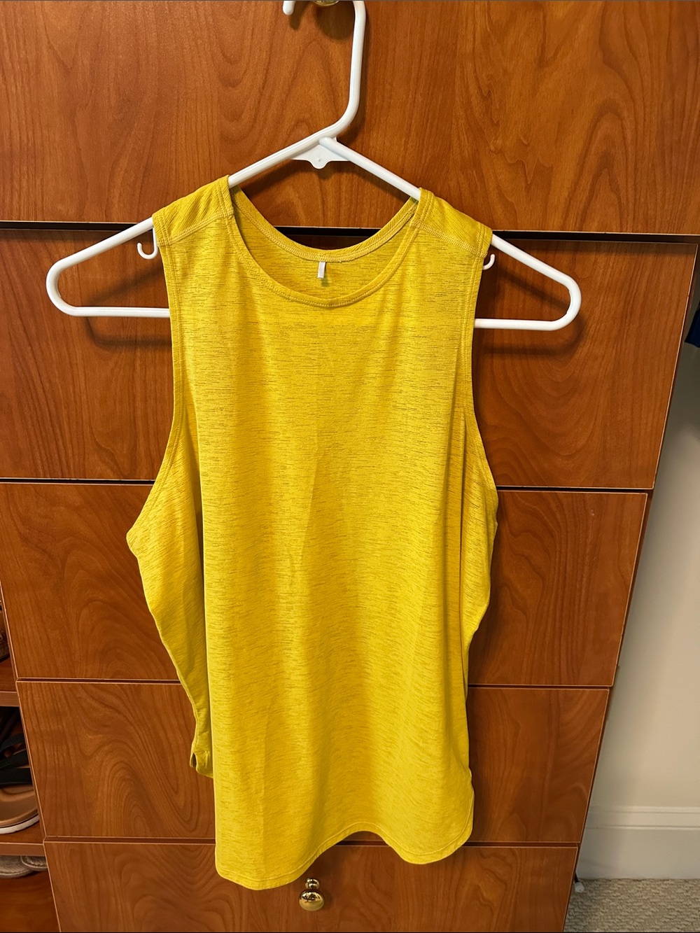 Prana Yellow Muscle Tank Top